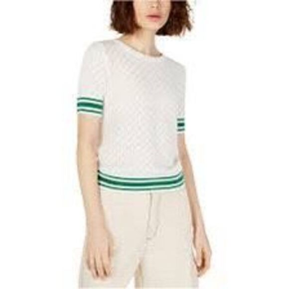 NWT lost Wander Womens Striped Knit Blouse, Style # WTBL0615-1 - Picture 1 of 6